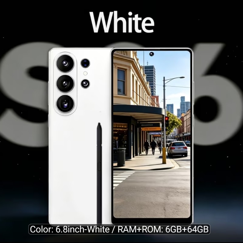 Smartphone, New Arrival Stylish Right-angle Design, Dual SIM Dual Standby HD Dual Camera Long-lasting Battery, Unlocked Android 12, 6GB+64GB Memory, I